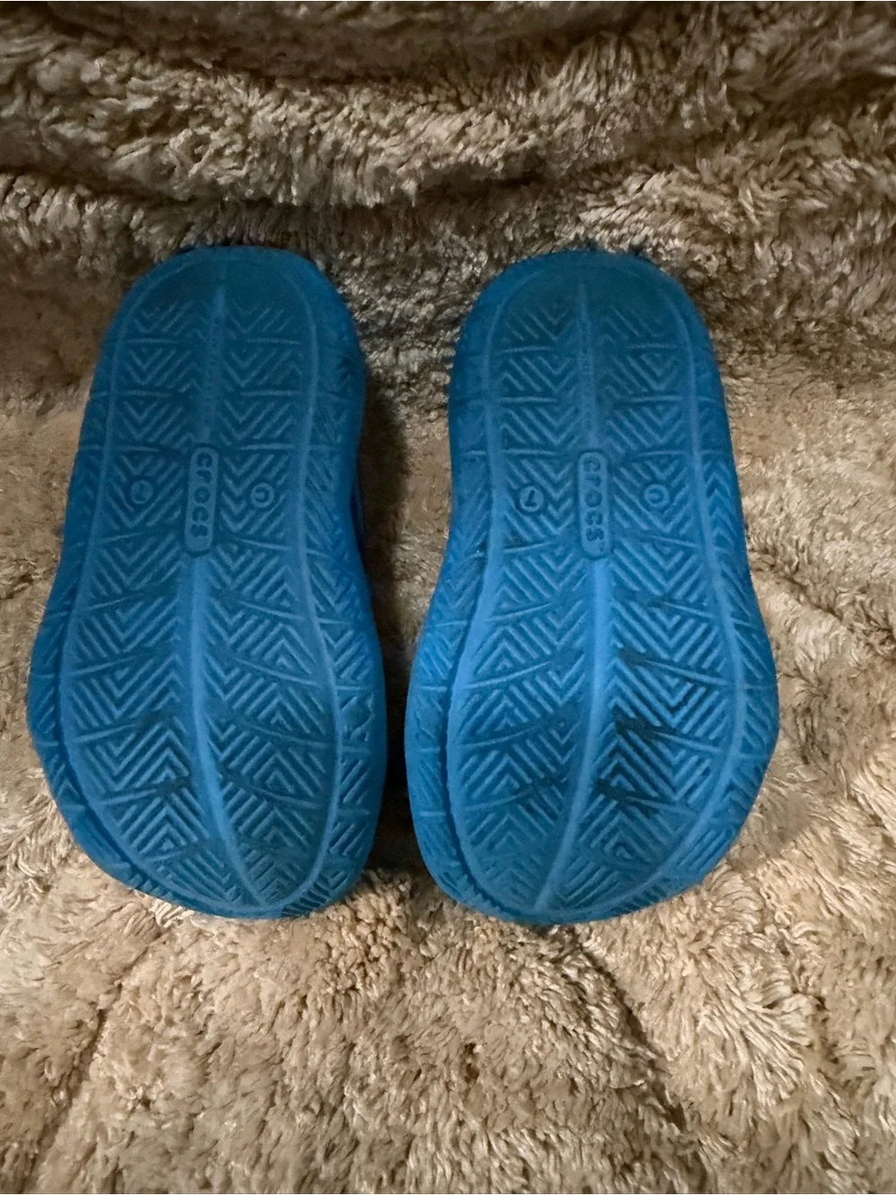 CROCS Kids Blue Vented Clog Sandals